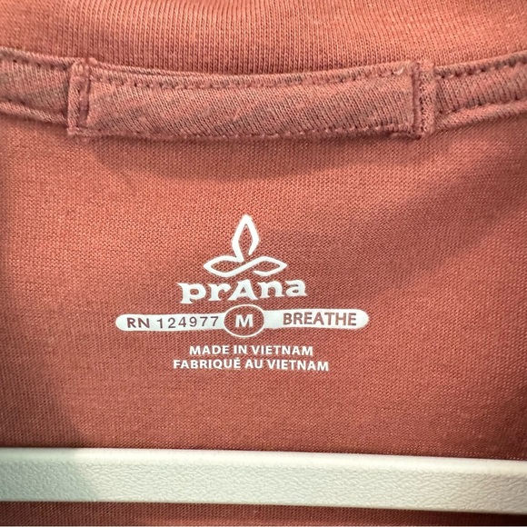 PrAna Men’s Milo Polo Shirt Organic Cotton Blend Medium Vino Red - Picture 2 of 5